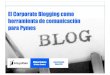Corporate Blogging para Pymes