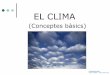 Tema 3. El Clima