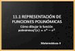 Mateii 11.1 representacion funciones polinómicas