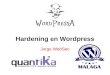 Wordpressa - Hardening en Wordpress