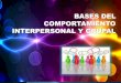 Pedro Espino Vargas y las bases del comportamiento interpersonal y grupal