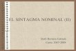 El sintagma nominal (II)