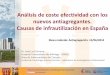Análisis de coste efectividad con los nuevos antiagregantes. Causas de infra-utilización en España. - Dr. José Luis Ferreiro