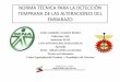 NORMA TECNICA PARA LA DETECCION DE ALTERACIONES EN EL EMBARAZO. 0412 DE  2000