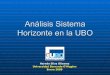 Análisis Sistema Horizonte UBO