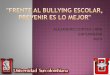 Frente al bullying escolar. ALEJO_USCO