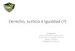 Derecho, justicia e igualdad (