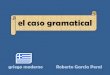 El caso gramatical en griego moderno