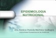 SALUD PUBLICA: Epidemiología Nutricional
