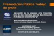 Presentación pública trabajo de grado MAF Bogotá
