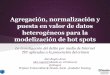 Agregación, normalización y puesta en valor de datos heterogéneos para la modelización de hot spots