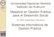 Modelos de Sistémica Organizacional para el Gobierno Regional Huánuco