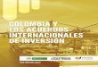 Colombia y los acuerdos internacionales de inversion