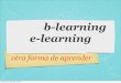b-learning  y e- learning