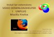 Instal·lar Downloadhelper i Unplug en Firefox