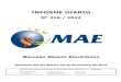 Informe Diario MAE 20-11-12