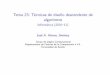 I1M2010-T23: Técnicas de diseño descendente de algoritmos