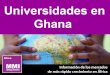 MMI África - Universidades en Ghana