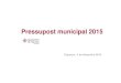 Pressupost municipal Ajuntament de Figueres 2015