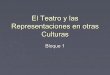 El teatro y las representaciones en otras culturas