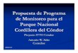 Propuesta de monitoreo para el Parque Nacional Cordillera del Condor