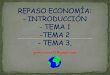 1ºBACH ECONOMÍA Repaso introducción + TEMAS 1,2,3