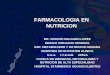FARMACOLOGIA EN NUTRICION