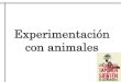 Experimentaci³n con animales