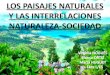 Los paisajes naturales y las interrelaciones naturaleza-sociedad