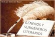 Presentacion generos y subgeneros literarios