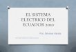 El sistema electrico del ecuador 2010