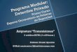 Presentación asignatura "Transmisiones", PM Detective Privado UNED, curso 2012-13