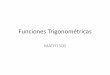 MATH1500 - Funciones Trigonométricas