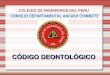 Codigo deontologico 2012 cip 31-ene-14