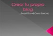 Crear tu propio blog