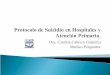 Protocolo de suicidio en hospitales y atención primaria