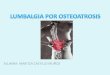 Lumbalgia por osteoatrosis