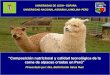 Composición nutricional y calidad tecnológica de la carne de alpacas criadas en Perú