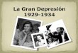 La Gran DepresióN Y Sus Reformas, 1929 1934