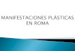 Manifestaciones plásticas en roma