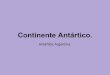 Continente Antártico: Antártida Argentina