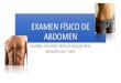 Examen físico de abdomen - semiología