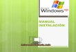 Manual instalación windows xp new
