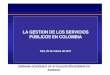 La gestión de los servicios públicos en colombia