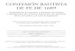 Confesión Bautista De fe de 1689