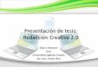 Presentación de tesis_Proyecto Creativo_Redacción Creativa 2.0