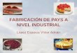 Fabricación de Pay a Nivel Industrial