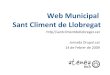Presentació Web de Sant Climent de Llobregat a Drupal.cat
