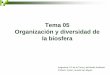 Tema 5. organización y diversidad de la biosfera