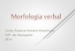 Morfología verbal